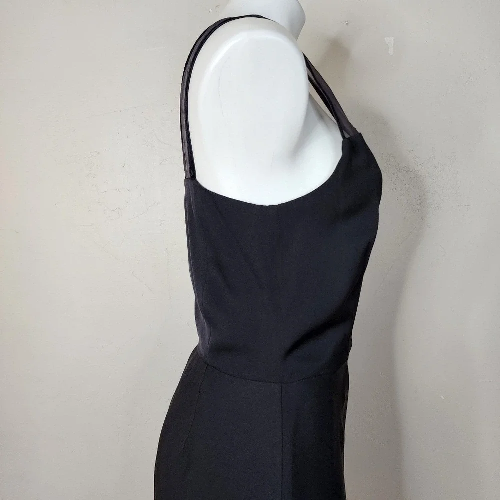 NWT Theory Devron Black Silk Fit‎ and Flare Dress Size 10 - Picture 8 of 16
